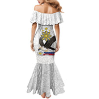Philippines Eagle Week Mermaid Dress Polynesian Pattern Barong Style LT03 - Polynesian Pride