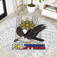 Philippines Eagle Week Round Carpet Polynesian Pattern Barong Style