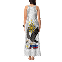 Philippines Eagle Week Tank Maxi Dress Polynesian Pattern Barong Style