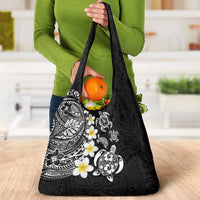 Hawaiian Plumeria Turtles Grocery Bag Polynesian Art Tattoo LT03 - Polynesian Pride
