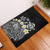 Hawaiian Plumeria Turtles Rubber Doormat Polynesian Art Tattoo LT03 - Polynesian Pride