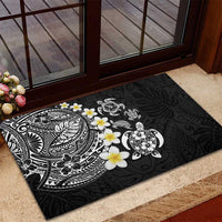 Hawaiian Plumeria Turtles Rubber Doormat Polynesian Art Tattoo LT03 - Polynesian Pride