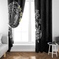 Hawaiian Plumeria Turtles Window Curtain Polynesian Art Tattoo