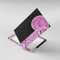 Samoan Art Tattoo Polynesian Pattern Canvas Wall Art Pink Out Color LT03 With Frame Black - Polynesian Pride
