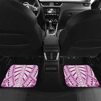 Samoan Art Tattoo Polynesian Pattern Car Mats Pink Out Color LT03 Set 2pcs - Back Black - Polynesian Pride