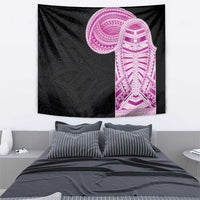 Samoan Art Tattoo Polynesian Pattern Tapestry Pink Out Color