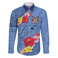 Bula Fiji Hibiscus and Plumeria Flowers Family Matching Puletasi and Hawaiian Shirt Tapa Tattoo Polynesian Pattern