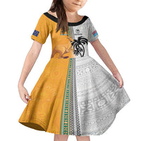 Custom Fiji and Australia Rugby Family Matching Long Sleeve Bodycon Dress and Hawaiian Shirt Aboriginal and Fijian Masi Pattern