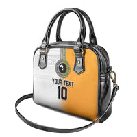 Custom Fiji and Australia Rugby Shoulder Handbag Aboriginal and Fijian Masi Pattern