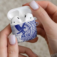 American Samoa Pago Pago Aeto AirPods Case Wingstyle Blue-White Color LT03 - Polynesian Pride