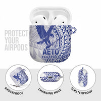 American Samoa Pago Pago Aeto AirPods Case Wingstyle Blue-White Color LT03 - Polynesian Pride