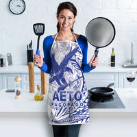 Samoa Pago Pago Aeto Apron Wingstyle Blue-White Color - Polynesian Pride