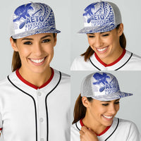 American Samoa Pago Pago Aeto Baseball Net Cap Wingstyle Blue-White Color LT03 - Polynesian Pride