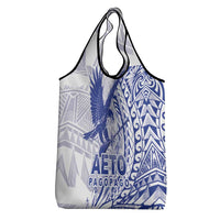 Samoa Pago Pago Aeto Grocery Bag Wingstyle Blue-White Color - Polynesian Pride