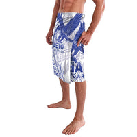 Samoa Pago Pago Aeto Lavalava Wingstyle Blue-White Color - Polynesian Pride