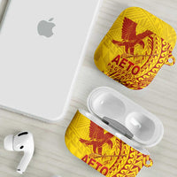 American Samoa Pago Pago Aeto AirPods Case Wingstyle Red-Gold Color LT03 - Polynesian Pride