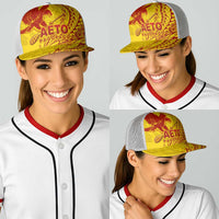 American Samoa Pago Pago Aeto Baseball Net Cap Wingstyle Red-Gold Color LT03 - Polynesian Pride