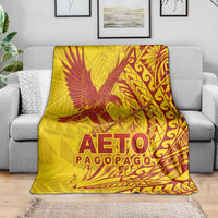 Samoa Pago Pago Aeto Blanket Wingstyle Red-Gold Color - Polynesian Pride