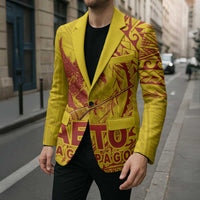Samoa Pago Pago Aeto Blazer Wingstyle Red-Gold Color - Polynesian Pride