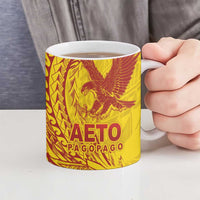 Samoa Pago Pago Aeto Ceramic Mug Wingstyle Red-Gold Color - Polynesian Pride