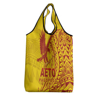 Samoa Pago Pago Aeto Grocery Bag Wingstyle Red-Gold Color - Polynesian Pride