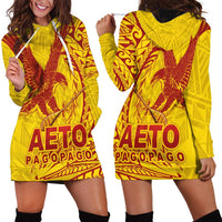 Samoa Pago Pago Aeto Hoodie Dress Wingstyle Red-Gold Color - Polynesian Pride