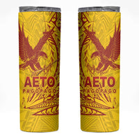 Samoa Pago Pago Aeto Skinny Tumbler Wingstyle Red-Gold Color - Polynesian Pride