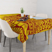 Samoa Pago Pago Aeto Tablecloth Wingstyle Red-Gold Color - Polynesian Pride