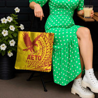 Samoa Pago Pago Aeto Tote Bag Wingstyle Red-Gold Color - Polynesian Pride