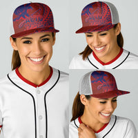 American Samoa Pago Pago Aeto Baseball Net Cap Wingstyle Red-Blue Color LT03 - Polynesian Pride