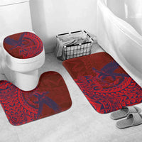Samoa Pago Pago Aeto Bathroom Set Wingstyle Red-Blue Color - Polynesian Pride