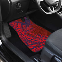 Samoa Pago Pago Aeto Car Mats Wingstyle Red-Blue Color - Polynesian Pride