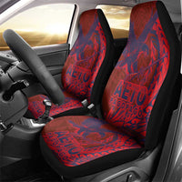 Samoa Pago Pago Aeto Car Seat Cover Wingstyle Red-Blue Color - Polynesian Pride