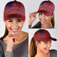 American Samoa Pago Pago Aeto Classic Cap Wingstyle Red-Blue Color LT03 - Polynesian Pride