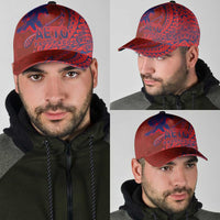 American Samoa Pago Pago Aeto Classic Cap Wingstyle Red-Blue Color LT03 - Polynesian Pride