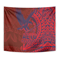 Samoa Pago Pago Aeto Tapestry Wingstyle Red-Blue Color - Polynesian Pride