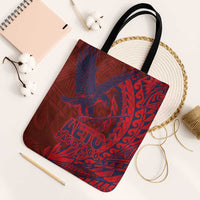 Samoa Pago Pago Aeto Tote Bag Wingstyle Red-Blue Color - Polynesian Pride
