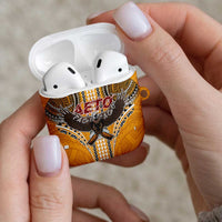 American Samoa Pago Pago Aeto AirPods Case Bald Eagle with Polynesian Art Tattoos LT03 - Polynesian Pride