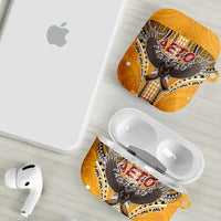 American Samoa Pago Pago Aeto AirPods Case Bald Eagle with Polynesian Art Tattoos LT03 - Polynesian Pride