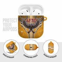 American Samoa Pago Pago Aeto AirPods Case Bald Eagle with Polynesian Art Tattoos LT03 - Polynesian Pride