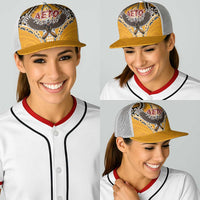 American Samoa Pago Pago Aeto Baseball Net Cap Bald Eagle with Polynesian Art Tattoos LT03 - Polynesian Pride