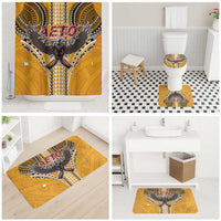 Samoa Pago Pago Aeto Bathroom Set Bald Eagle with Polynesian Art Tattoos - Polynesian Pride
