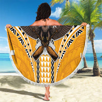 Samoa Pago Pago Aeto Beach Blanket Bald Eagle with Polynesian Art Tattoos - Polynesian Pride