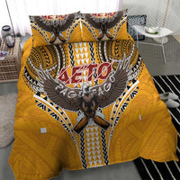 Samoa Pago Pago Aeto Bedding Set Bald Eagle with Polynesian Art Tattoos - Polynesian Pride