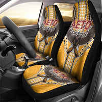 Samoa Pago Pago Aeto Car Seat Cover Bald Eagle with Polynesian Art Tattoos - Polynesian Pride