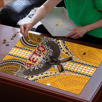 Samoa Pago Pago Aeto Puzzle Bald Eagle with Polynesian Art Tattoos LT03