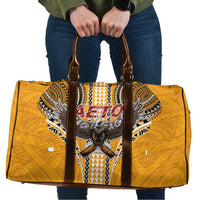 Samoa Pago Pago Aeto Travel Bag Bald Eagle with Polynesian Art Tattoos - Polynesian Pride