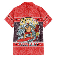 custom-new-zealand-christmas-family-matching-short-sleeve-bodycon-dress-and-hawaiian-shirt-santa-catch-the-wave-maori-pattern-retro-style