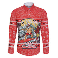 custom-new-zealand-christmas-family-matching-short-sleeve-bodycon-dress-and-hawaiian-shirt-santa-catch-the-wave-maori-pattern-retro-style