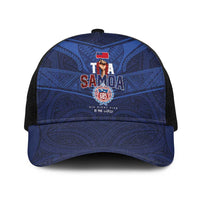 Toa Samoa Rugby Baseball Net Cap Champions Six Eight Five LT03 One Size Black Blue - Polynesian Pride